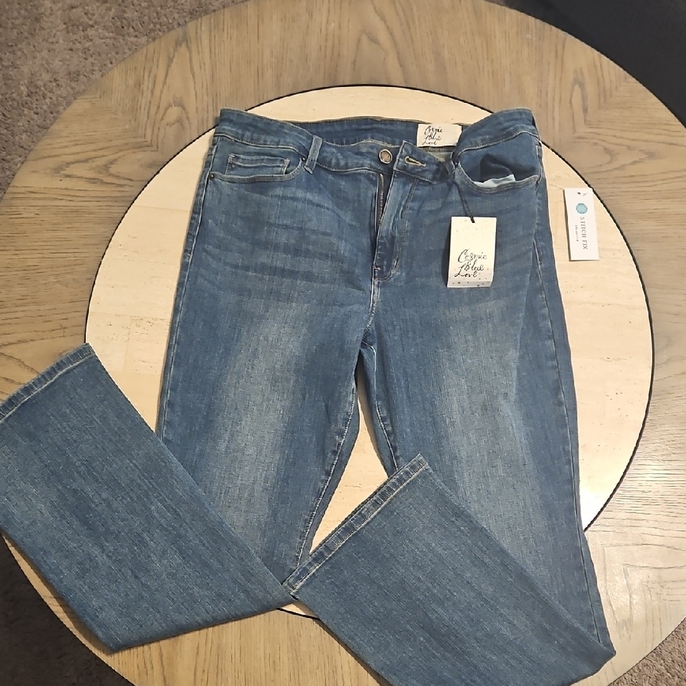 Cosmic Blue Love Brennan Bootcut Jean